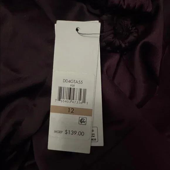 DKNY Women's Surplice-Neck Long-Sleeve Utility Jumpsuit New - Picture 6 of 6